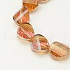 Electroplate Glass Beads Strands EGLA-J018-M-2