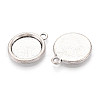 Tibetan Style Alloy Pendant Cabochon Settings PALLOY-N178-13AS-C-2