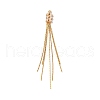 Brass Micro Pave Clear Cubic Zirconia Big Pendants KK-G510-01G-1