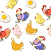 12pcs 6 styles Alloy Enamel Pendants FIND-FS0002-38-3