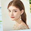 HOBBIESAY 5 Strands Transparent Glass Beads Strands GLAA-HY0001-38-7