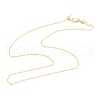 Brass Cable Chain Necklaces Making MAK-H102-01G-1