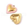 304 Stainless Steel Enamel Pendants STAS-P380-09G-01-2
