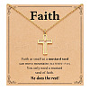 Cross 216 Stainless Steel Mustard Seed Pendant Necklaces for Women WG511AE-01-1