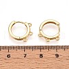 Brass Hoop Earring Finding KK-N261-61G-3