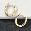 Oval Brass Hoop Earrings EJEW-D320-09G-3