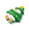 Christmas Duck Theme Opaque Resin Cabochons RESI-Q010-03E-2