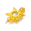 Seed Beads Beaded Charms PALLOY-MZ00351-01-4