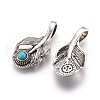 Tibetan Style Alloy Pendants PALLOY-E465-01AS-1