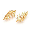 Brass Micro Pave Cubic Zirconia Pendants KK-N261-95A-G-2