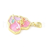Brass Enamel Pendants KK-Z101-09G-C02-2