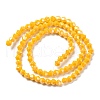 Opaque Solid Color Electroplate Glass Beads Strands GLAA-F029-P4mm-C04-2