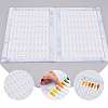 ABS Plastic Nail Art Polish Color Card MRMJ-WH0086-47-3