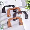 CHGCRAFT 4Pcs 2 Colors Wooden M Handles Replacement FIND-CA0002-20-4