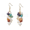 304 Stainless Steel Chip Dangle Earrings EJEW-JE06451-2