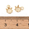 Ion Plating(IP) 304 Stainless Steel Charms Rhinestone Claw Settings STAS-U025-02B-G-3