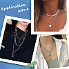 Beebeecraft 2Pcs Brass Micro Pave Clear Cubic Zirconia Chain Extender KK-BBC0013-58-5