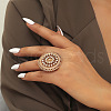 Ethnic Style Alloy & Rhinestone Finger Rings FS-WG504EF-02-3