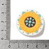 Daisy Food Grade Eco-Friendly Silicone Focal Beads SIL-C005-01B-3