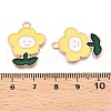 Alloy Enamel Pendants ENAM-T020-39B-RS-3