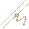 201 Stainless Steel Cable Chain Necklaces NJEW-P309-15A-G-3
