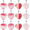 Unicraftale 12Pcs Natural Banded Agate/Striped Agate Pendants G-UN0001-03-1