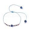 Independence Day Glass Seed Beads Braided Bead Bracelets BJEW-MZ00179-01-3