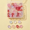 64Pcs 8 Colors Transparent Electroplate & Baking Painted Glass Beads GLAA-FS0001-37-1