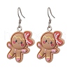 Christmas Resin Dangle Earrings EJEW-JE06089-1