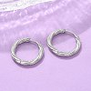 304 Stainless Steel Twist Hoop Earrings for Women EJEW-A130-02B-P-4