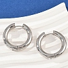 202 Stainless Steel Polishing Hoop Earrings EJEW-M106-02P-07-3