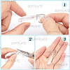 SOFPLATE 300Pcs 2 Colors Iron Triangle Linking Ring IFIN-SP0001-14-6