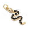 Brass Micro Pave Cubic Zirconia Pendants KK-H494-01G-01-2