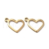 Ion Plating(IP) 304 Stainless Steel Open Pendants STAS-F187-03G-2