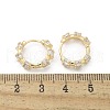 Brass Glass Hoop Earrings EJEW-Q014-23G-3