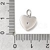 925 Sterling Silver Micro Pave Clear Cubic Zirconia Charms STER-V001-01P-06-3