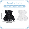 ANATTASOUL 2 Pairs 2 Colors Polyester Oversleeves AJEW-AN0007-22-2