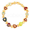 Alloy Enamel Link Necklaces FS-WGF424C-01-5
