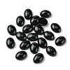 Synthetic Black Stone Cabochons G-A094-01B-38-1