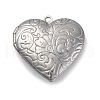 304 Stainless Steel Locket Pendants STAS-S171-13P-04-1