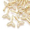 Brass Micro Pave Cubic Zirconia Pendants ZIRC-K082-042A-1