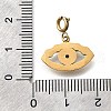 Eye 304 Stainless Steel Rhinestone Pendant Decorations STAS-H202-13G-02-3