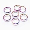 Ion Plating(IP) 304 Stainless Steel Split Key Rings STAS-G201-08A-M-1