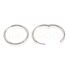 Tarnish Resistant 304 Stainless Steel Needle with 201 Stainless Steel Ring Huggie Hoop Earrings EJEW-L256-02B-P-2