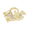 Brass Micro Pave Cubic Zirconia Pendants ZIRC-I356-03G-02-2