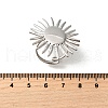 Adjustable 304 Stainless Steel Cuff Rings RJEW-V005-01C-P-3