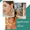 SUPERFINDINGS 30Pcs 5 Style Wooden Pendant Cabochon Settings WOOD-FH0001-95-5