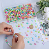SOFPLATE 800Pcs 2 Styles Eco-Friendly Transparent Acrylic Beads TACR-SP0001-01A-3