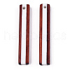 Opaque Resin & Wood Pendants X-RESI-N039-06A-2