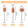 DICOSMETIC 60Pcs 3 Style Aluminium Oxide Abrasive Sanding Drill Bit for Rotary Tool Accessories TOOL-DC0001-08-2